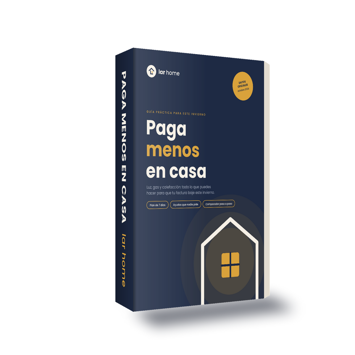 Ebook Paga menos en casa de Lar Home, guía en PDF para ahorrar en luz, gas y calefacción